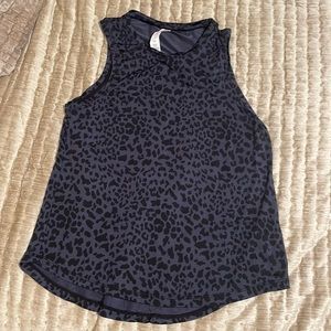 DYI gray and black leopard tank